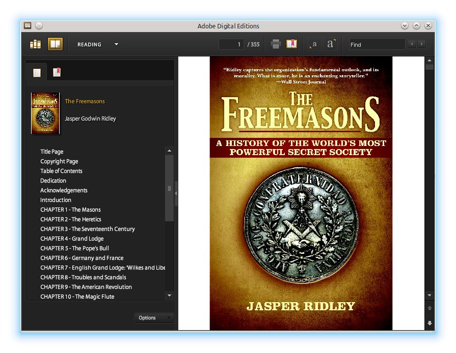ADE with ebook displayed