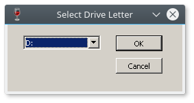 Wine configuration add drive letter selection