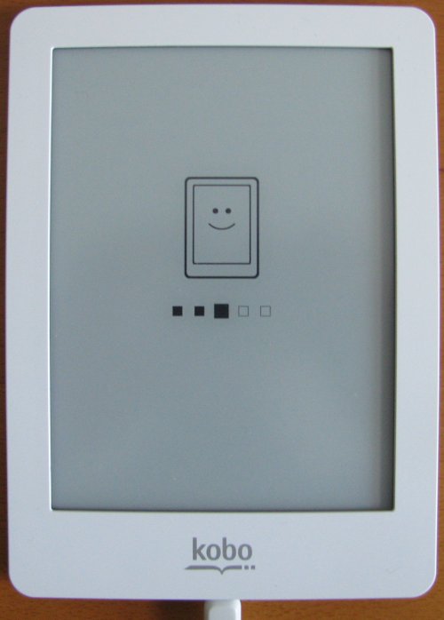 Kobo eReader powering up