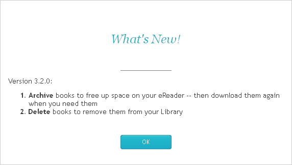 Kobo desktop version window